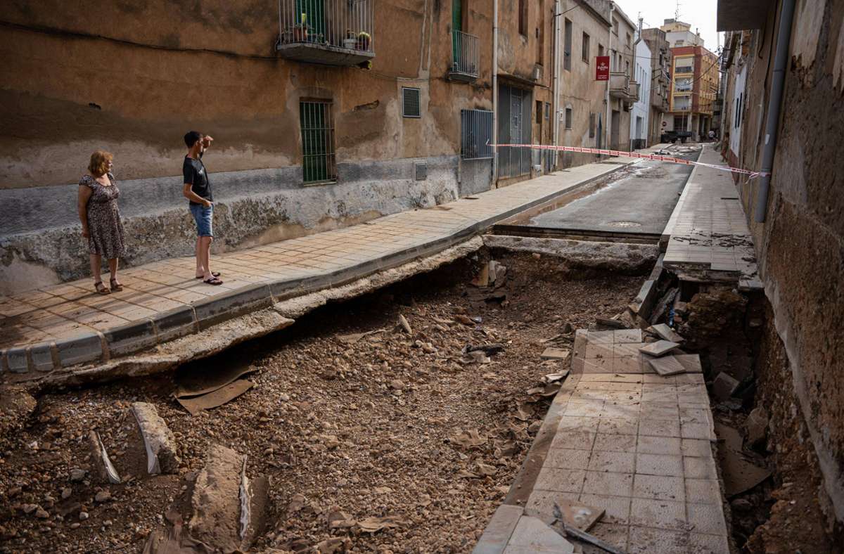 Wo sind die Überschwemmungen in Spanien?
