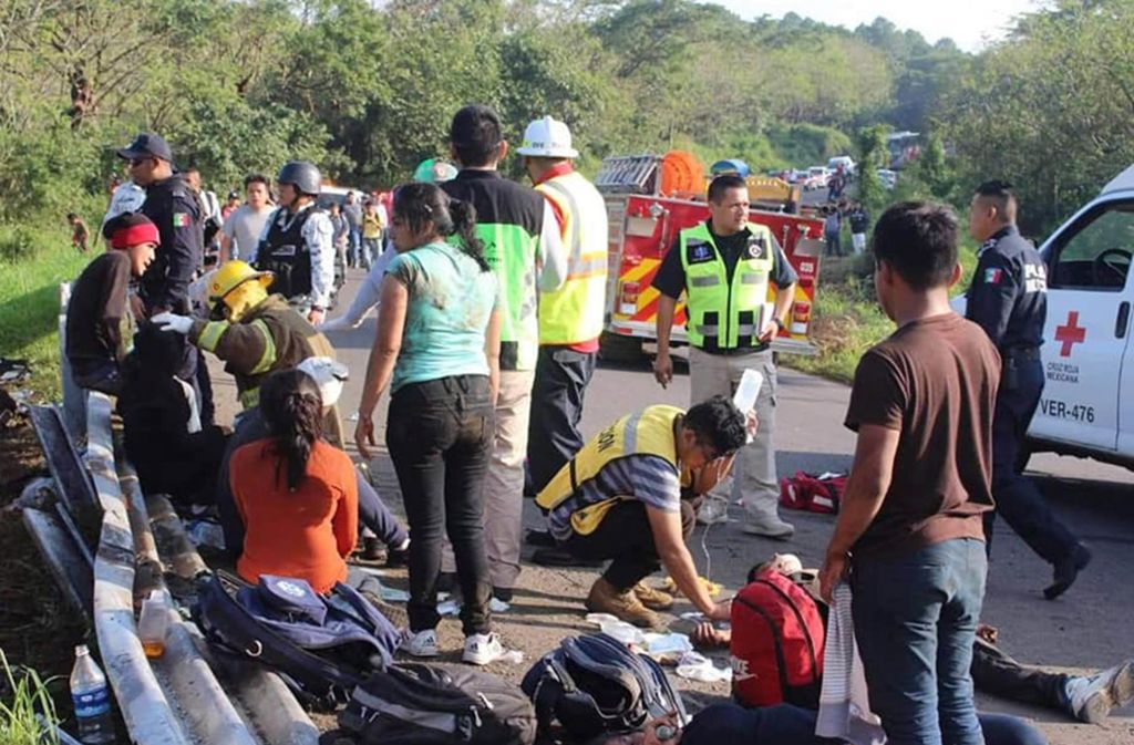 Bei dem Unglück starb ein Mensch, zahlreiche wurden verletzt. Foto: dpa/El Universal