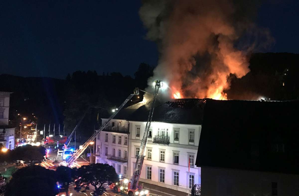 „Badischer Hof“ in Baden-Baden: Ex-Mitarbeiter soll  Brand im Hotel gelegt haben
