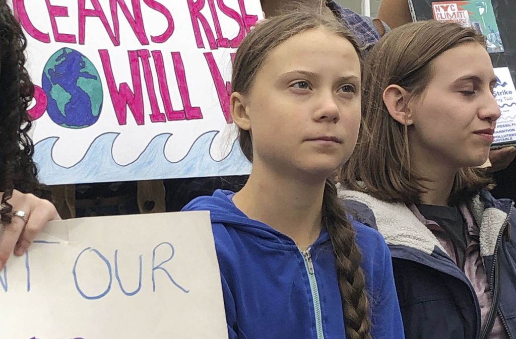 Bei ihr lassen sich definitiv Züge der jungen Klimaaktivistin Greta Thunberg erkennen.