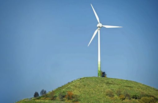Die Windkraftanlage auf dem Grünen Heiner ist in die Jahre gekommen. Foto: Lichtgut/Max Kovalenko