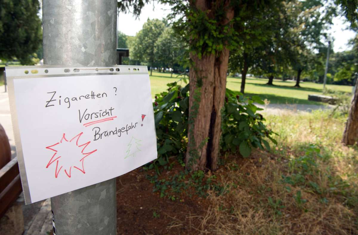 Suchen Hubschrauber in Stuttgart  Brandherde?: Waldbrandgefahr bleibt bis zum Wochenende moderat