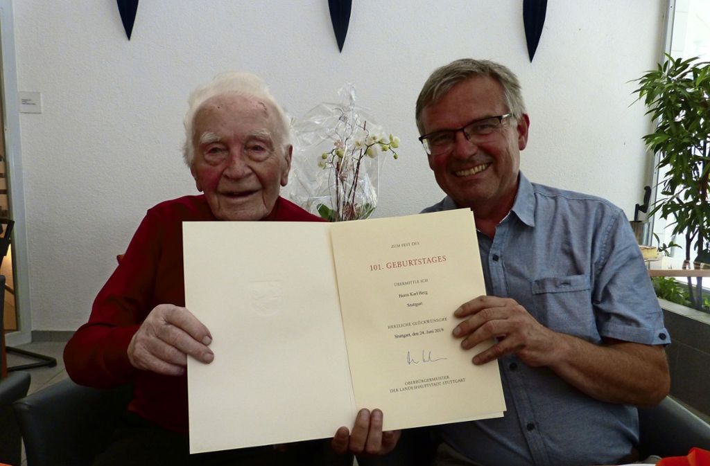 Karl Berg feiert am 24. Juni seinen 101. Geburtstag: Mit dem Fahrrad ins Schwabenländle