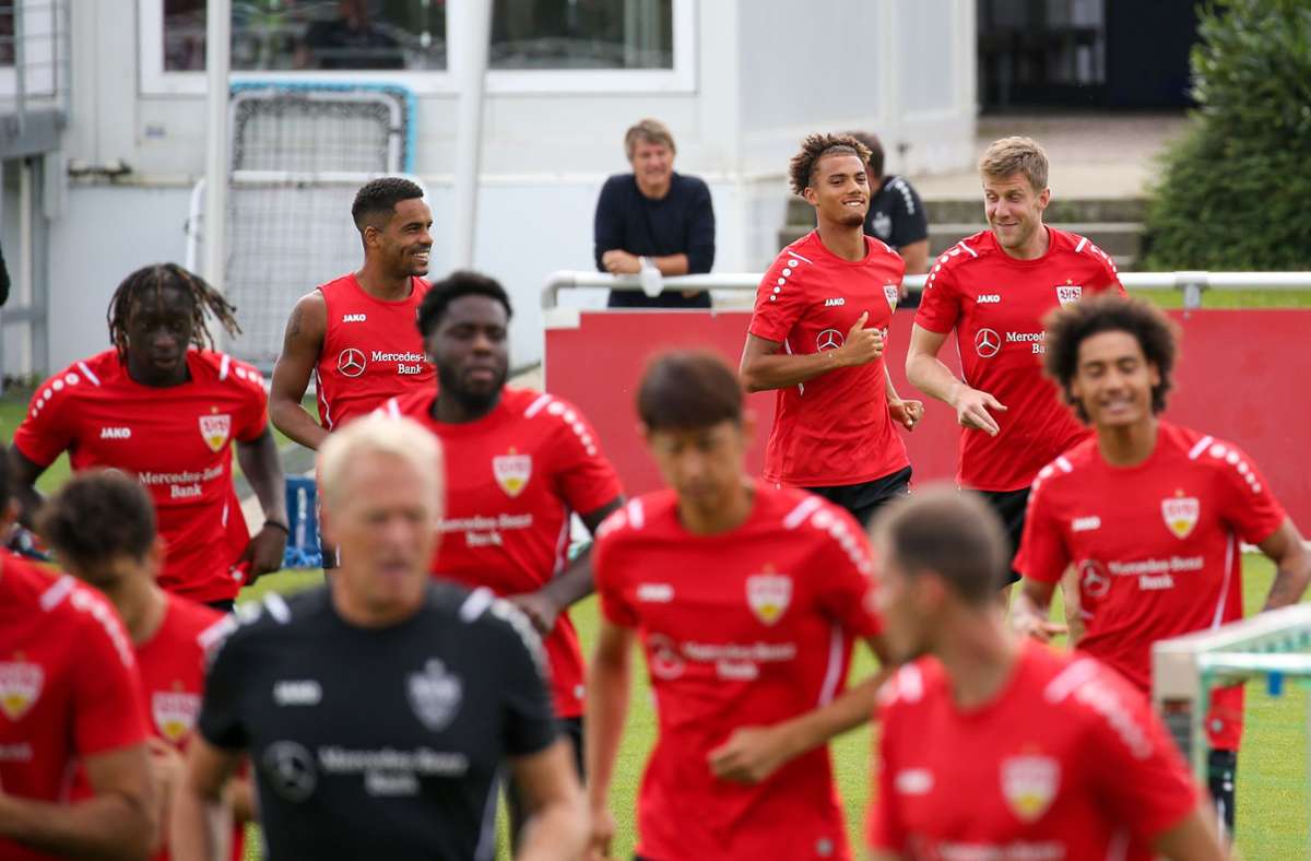 Training beim VfB Stuttgart: Ein Langzeitverletzter macht Fortschritte