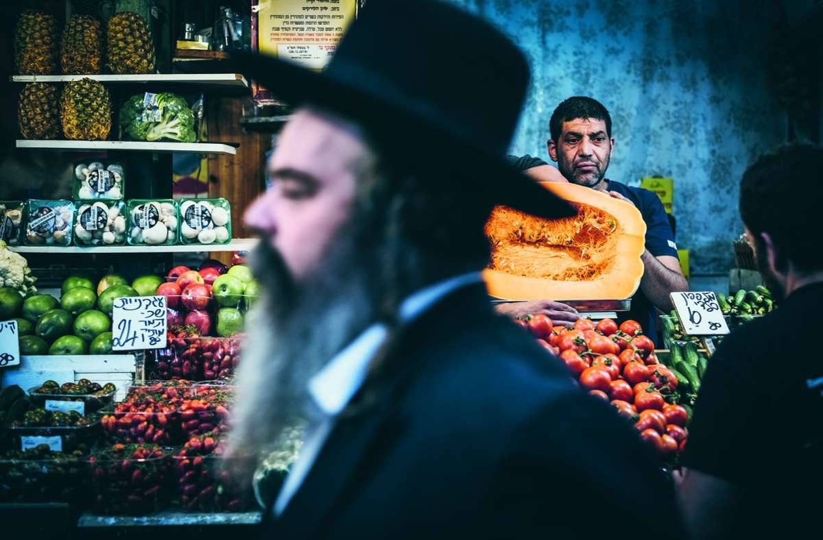Unsere kulinarischen Reisen führen  auch auf diesen  Markt in Jerusalem