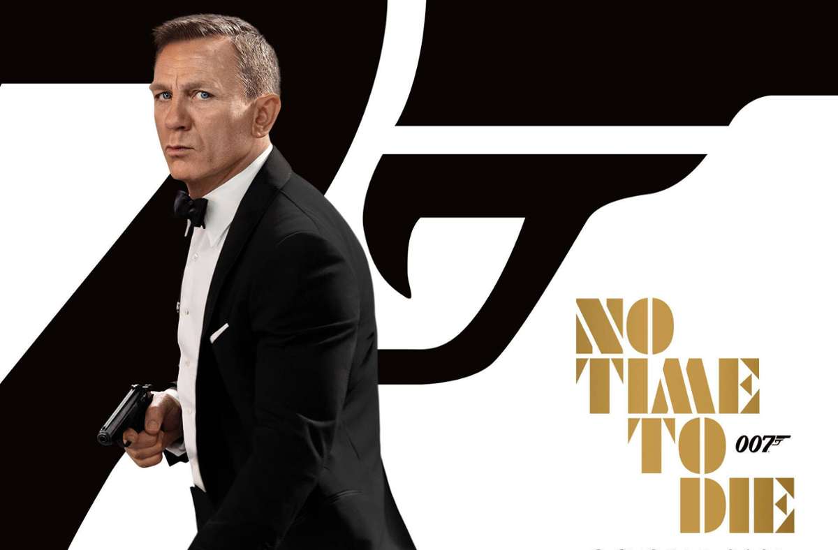 Das Filmplakat des lange erwarteten Bond-Film „No Time to die – keine Zeit zu sterben“
