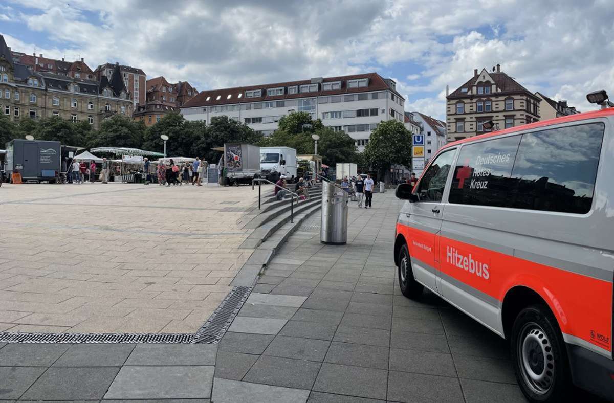 Sommer in Stuttgart: Der Hitzebus muss oft ausrücken