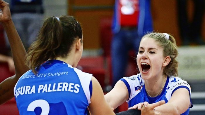 Stuttgarter Volleyballerinnen gewinnen Spitzenspiel
