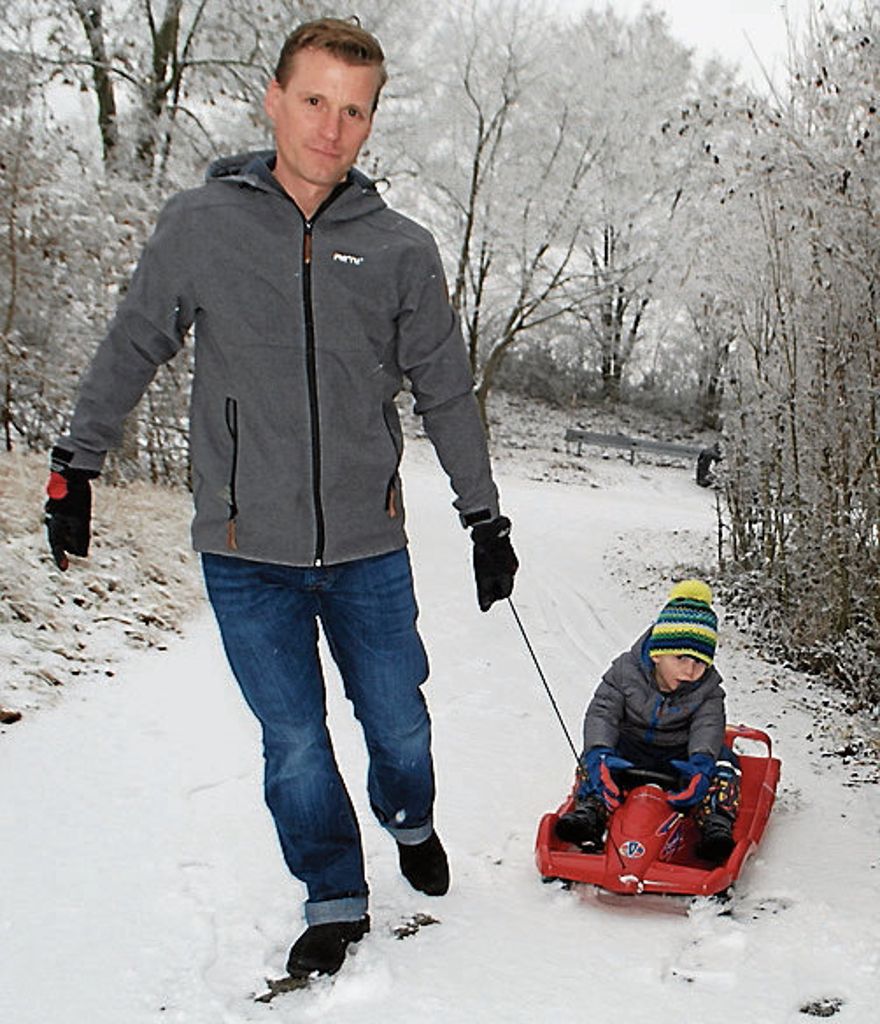 An insgesamt acht Tagen lag eine geschlossene Schneedecke in Stuttgart. Zur Freude der Kinder, die Schlittenfahren konnten. Foto: Kuhn