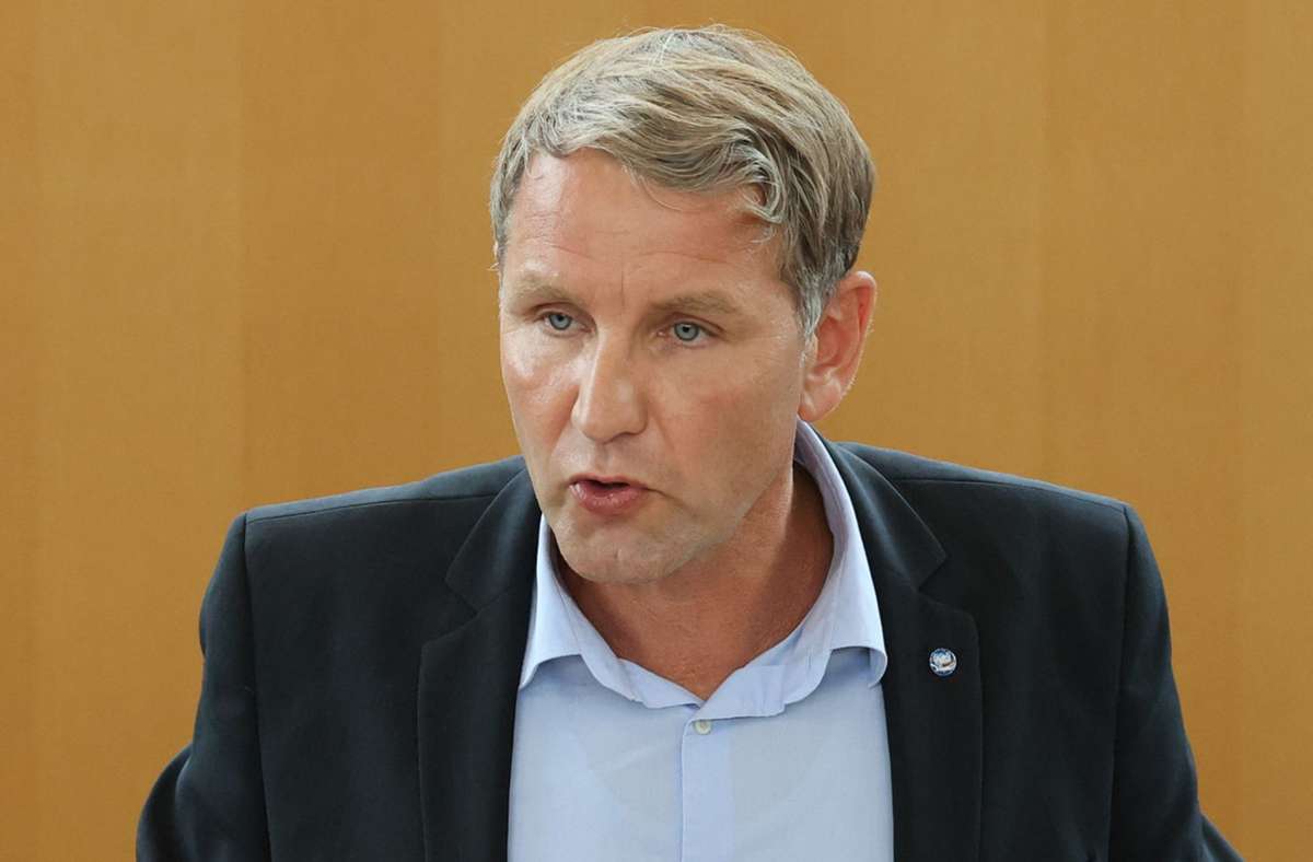 Björn Höcke wurde vom Thüringer Landesverband der AfD im Amt bestätigt. (Archivbild) Foto: dpa/Bodo Schackow