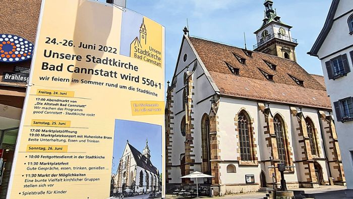 Kirche in Bad Cannstatt: Stadtkirche feiert Jubiläum