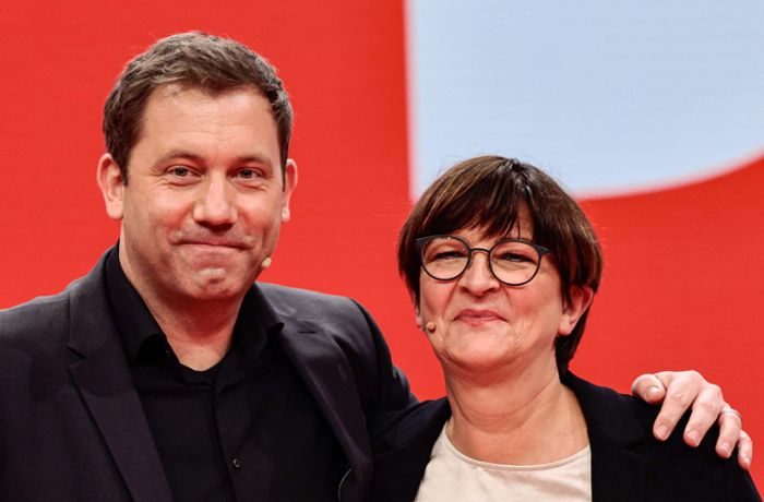 SPD-Parteitag in Berlin: Klingbeil und Esken zum SPD-Spitzenduo gewählt