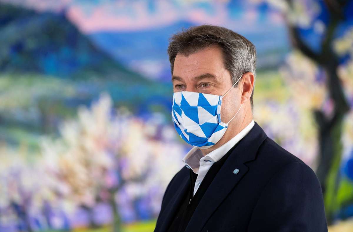 Coronavirus: Markus Söder fordert 250 Euro Strafe für Maskenverweigerer