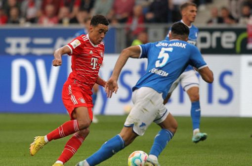 Supertalent Jamal Musiala (18.) sorgte in Sinsheim für die Bayern-Führung. Foto: AFP/DANIEL ROLAND