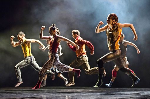 Gauthier Dance in Action – hier in „Swan Cake“ von Hofesh Shechter Foto: Theaterhaus/Jeanette Bak