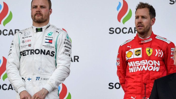 Mercedes hält Valtteri Bottas –  für  Sebastian Vettel wird es eng