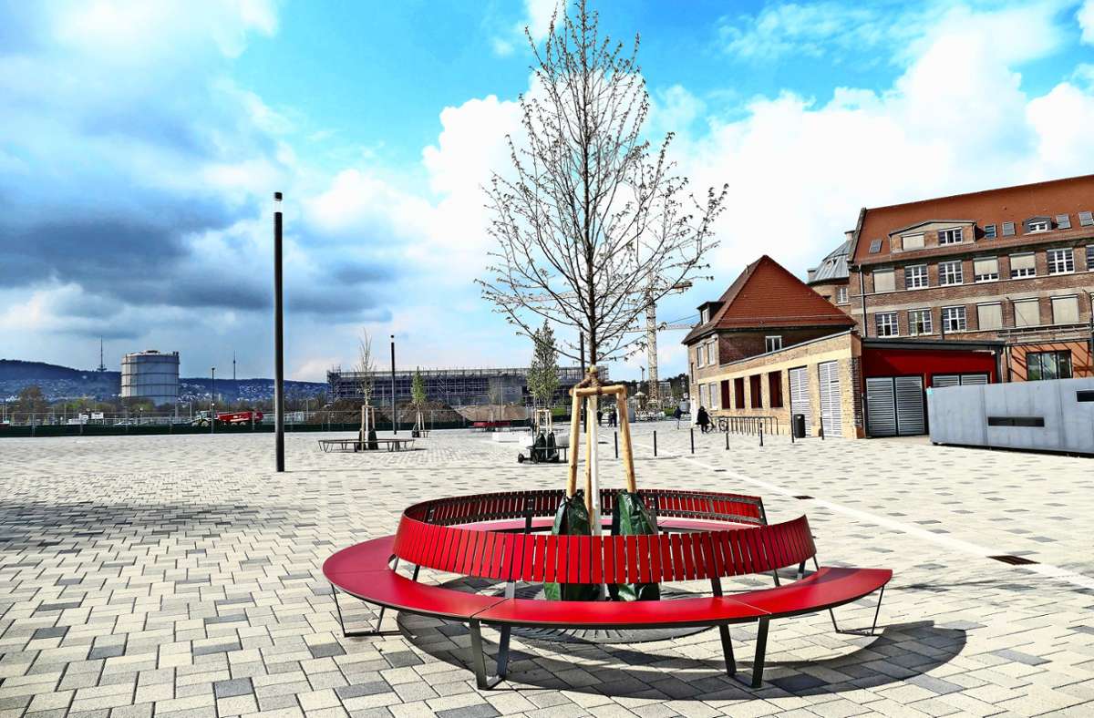 Wurde im November 2020 fertiggestellt: der Marga-von-Etzdorf-Platz. Foto: li Nagel