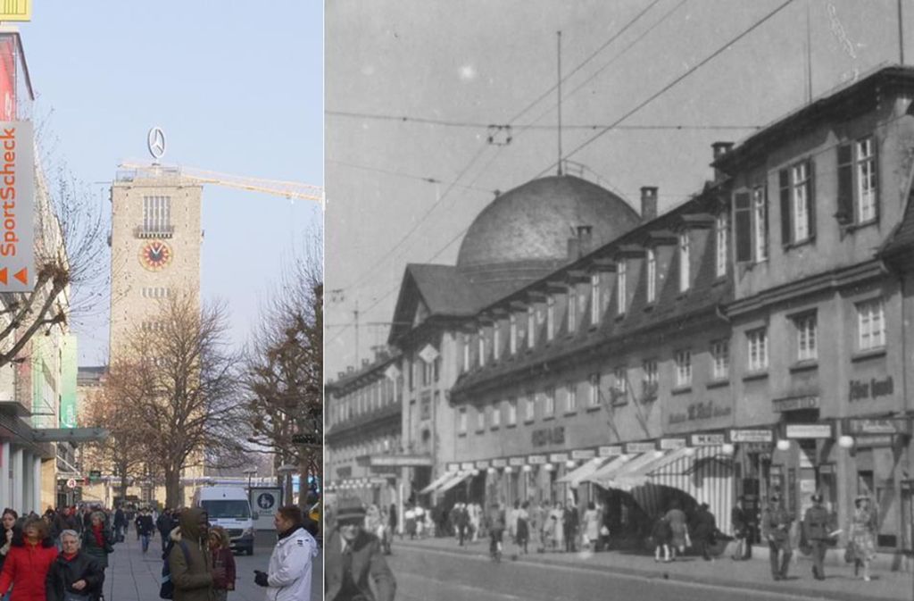 Stuttgart 1942: Die Königstraße damals und heute