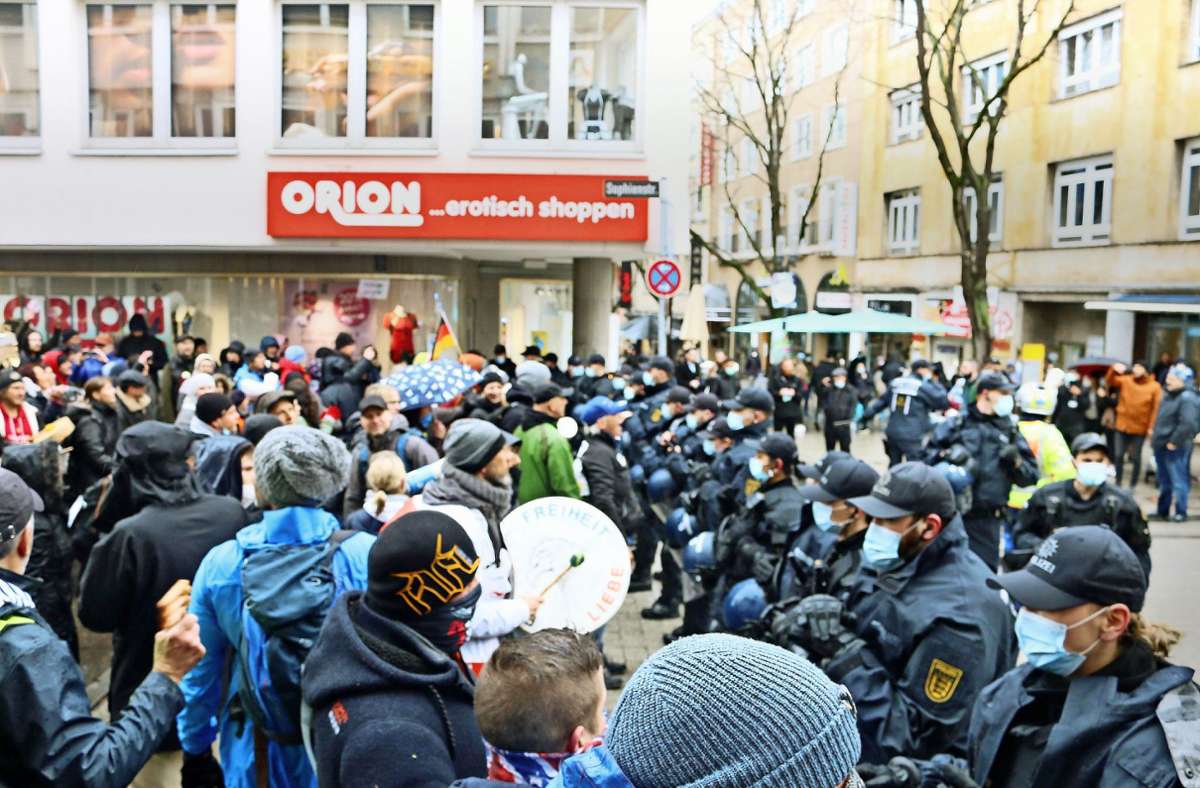 Coronaprotest in Stuttgart: Demo trotz Verbot kann teuer werden