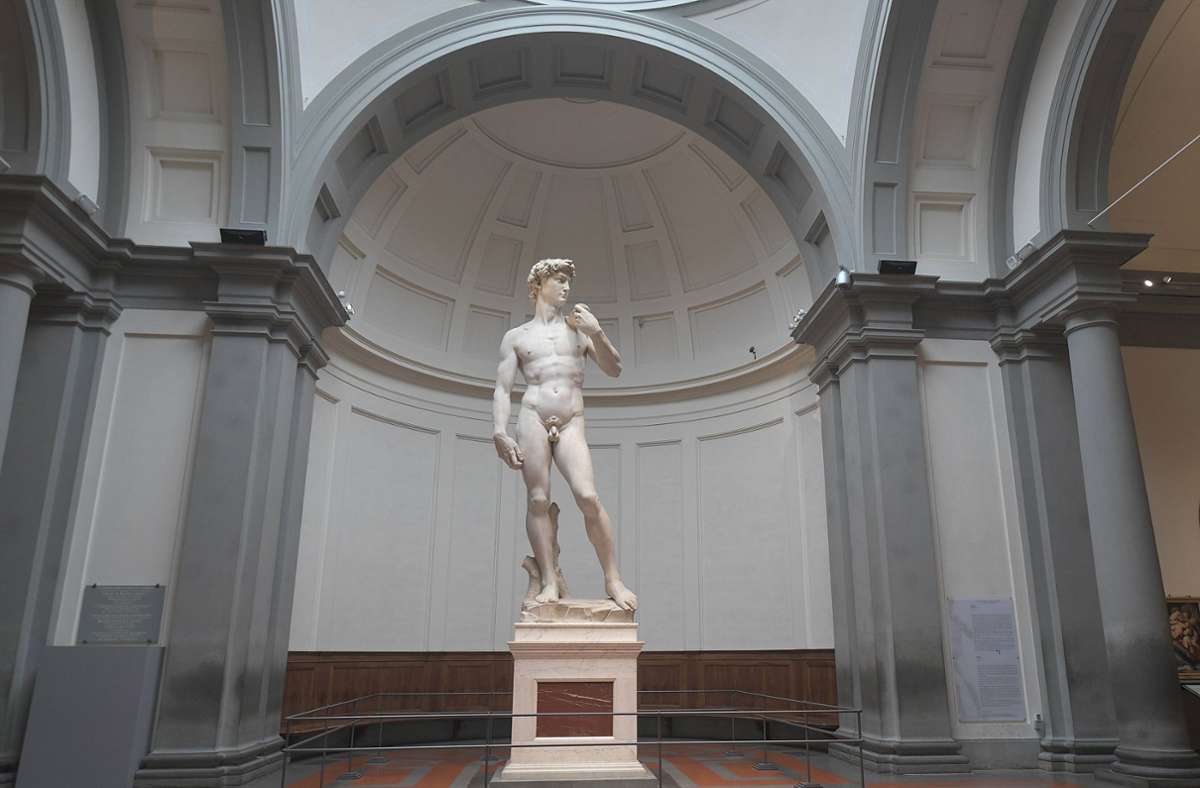 Hier kann man bedeutende Kunstwerke besichtigen, wie Michelangelos Skultur „David“ in der Galleria dell’ Accademia