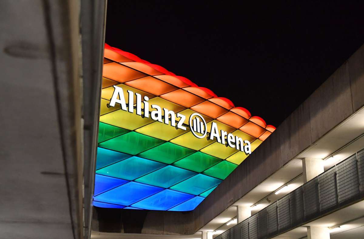 Nach Uefa-Absage bei EM 2021: Twitter diskutiert über Allianz-Arena in Regenbogenfarben