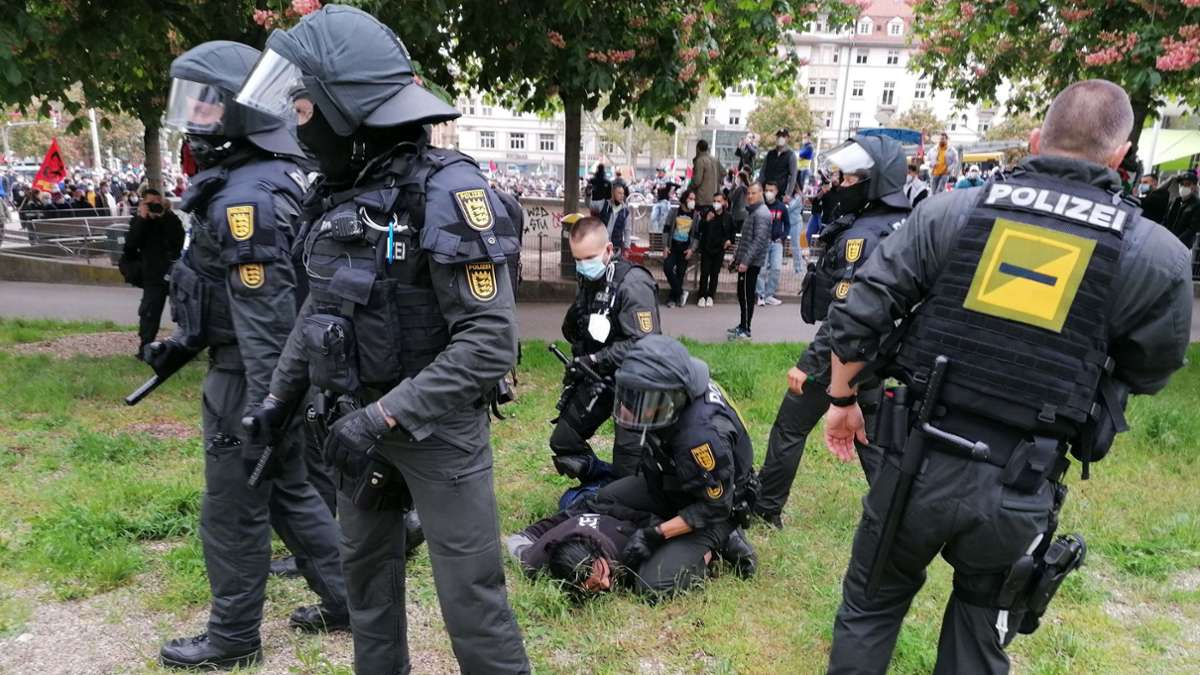 Stuttgarter Innenstadt: Polizei bereitet sich auf pro-palästinensische Demo vor