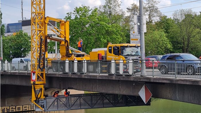Rosensteinbrücke bis Sonntag nachts gesperrt