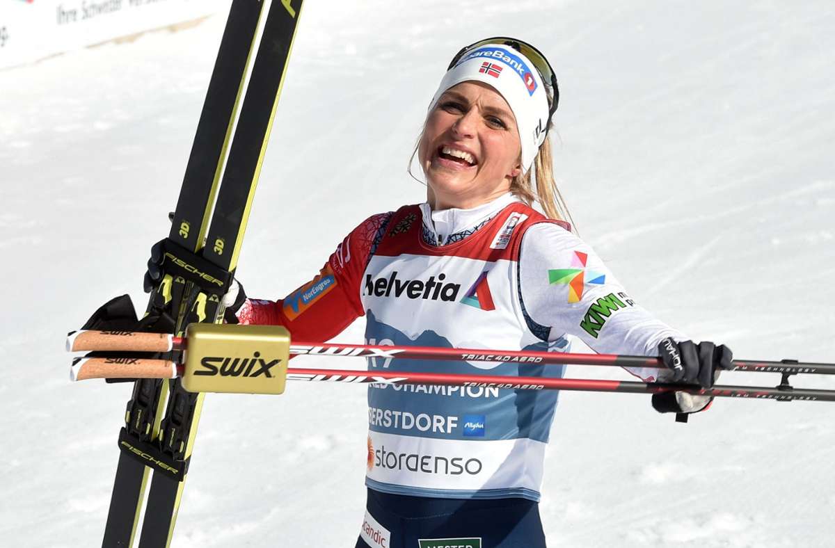 Superstars der Nordischen  Ski-WM: Therese Johaug – und andere goldige Gesichter von Oberstdorf