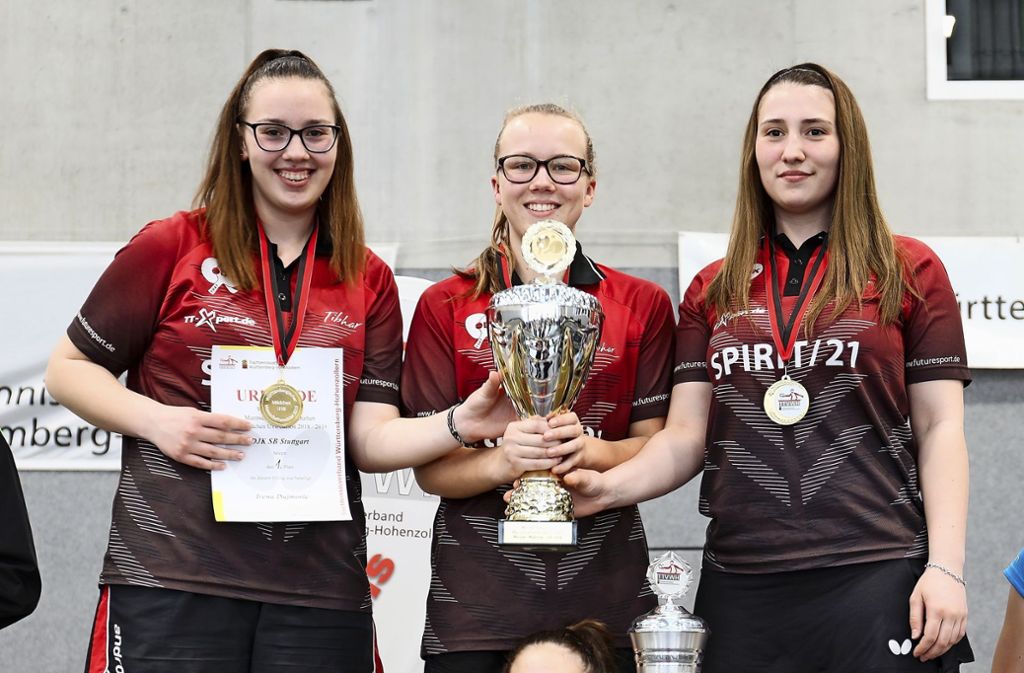 Sportbund-U-18-Tischtennis-Spielerinnen sind erstmals württembergischer Meister: Historischer Titelgewinn