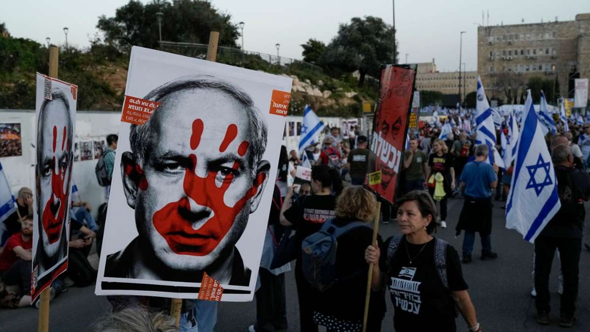 Nahost-Konflikt: Erneut demonstrieren Israelis gegen Netanjahu-Regierung