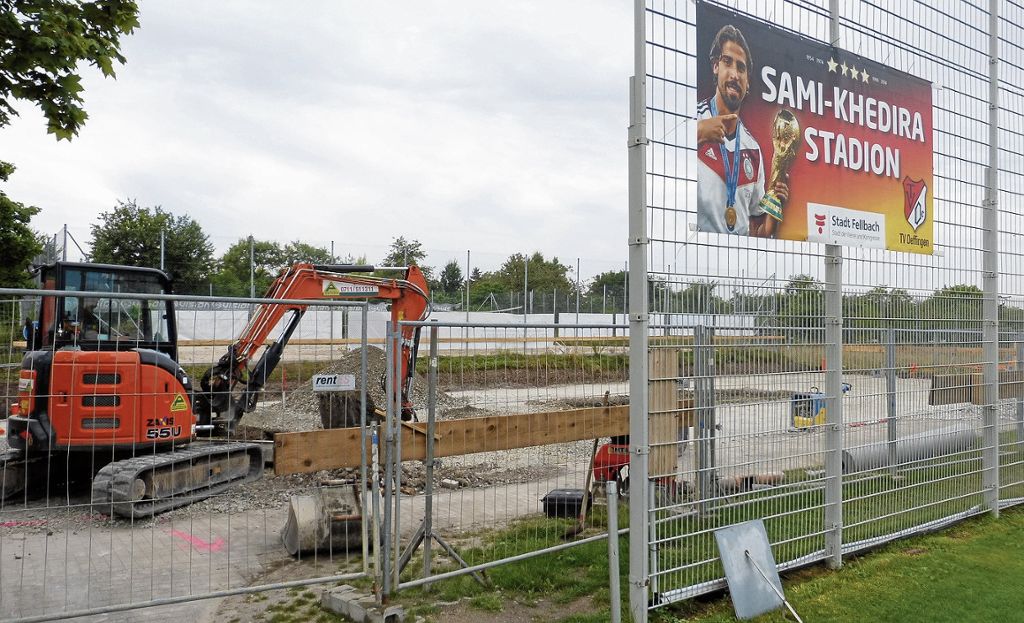 TV Oeffingen trägt Mitgliederwachstum Rechnung - Millioneninvestition ins Sami-Khedira-Stadion: Baustart für neues Umkleidegebäude