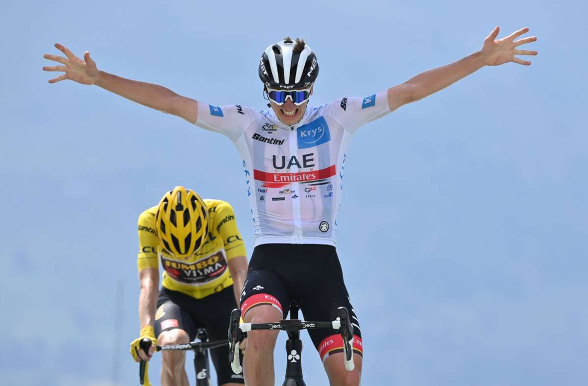 Tour de France: Kampf der Giganten: Pogacar gewinnt Bergsprint gegen Vingegaard