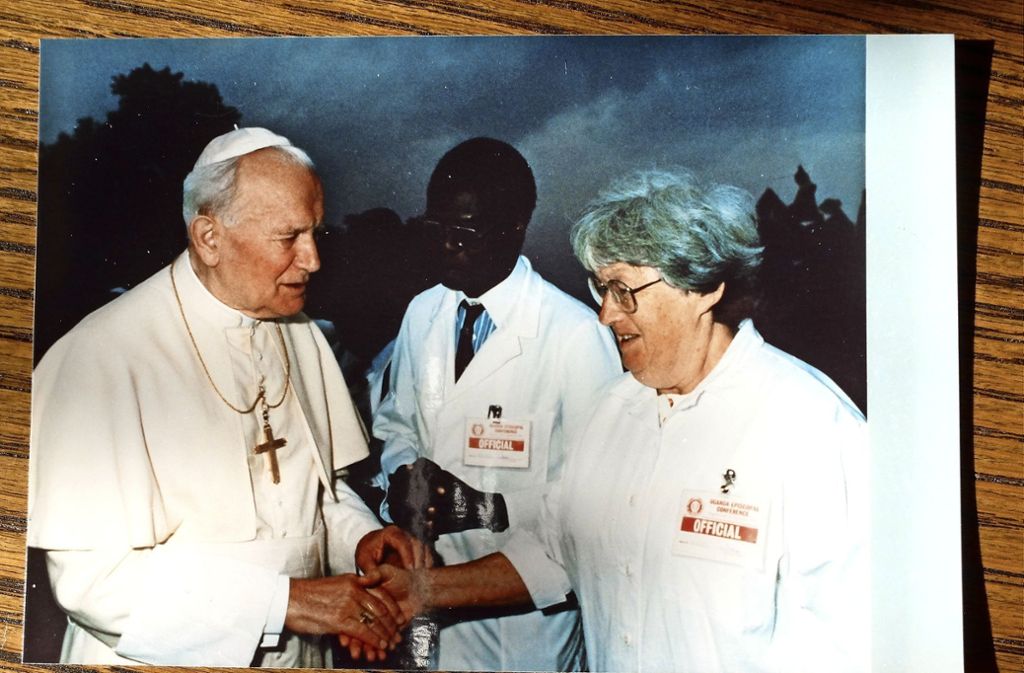 Papst Johannes Paul II. hat Moser in Afrika besucht.