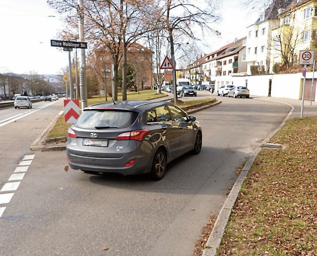 Der Vorschlag der CDU und SPD, die Zufahrt in die Obere Waiblinger Straße zu sperren, wurde begrüßt.