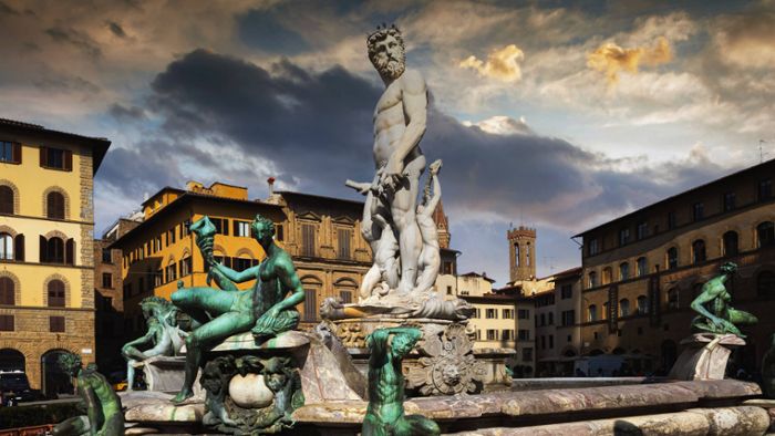 Deutscher beschädigt Brunnen in Florenz