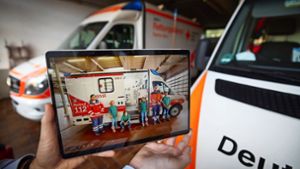 Ein virtueller Rettungswagen macht Schule