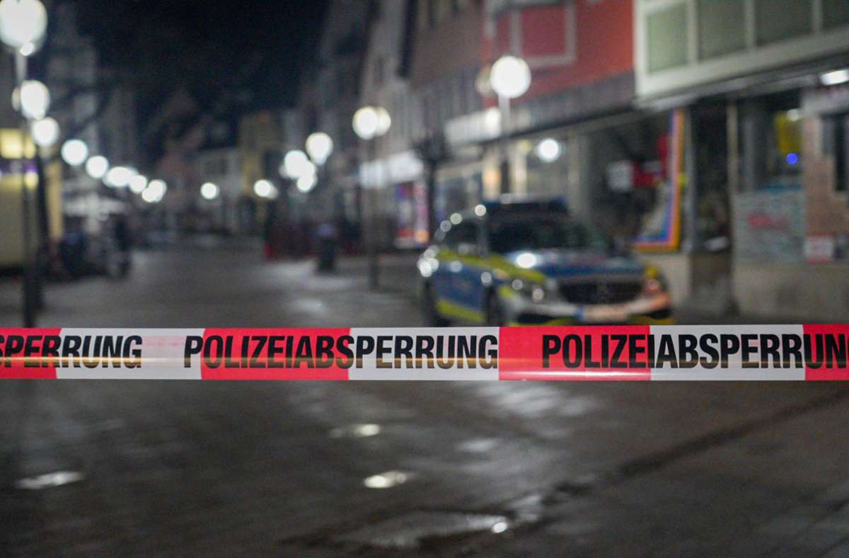 Der Tatort in Plochingen wurde abgesperrt.