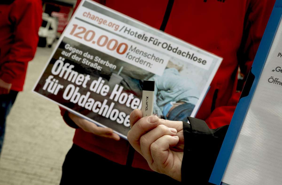 Trott-war in Stuttgart: Petition fordert mehr Unterkünfte für wohnungslose Menschen