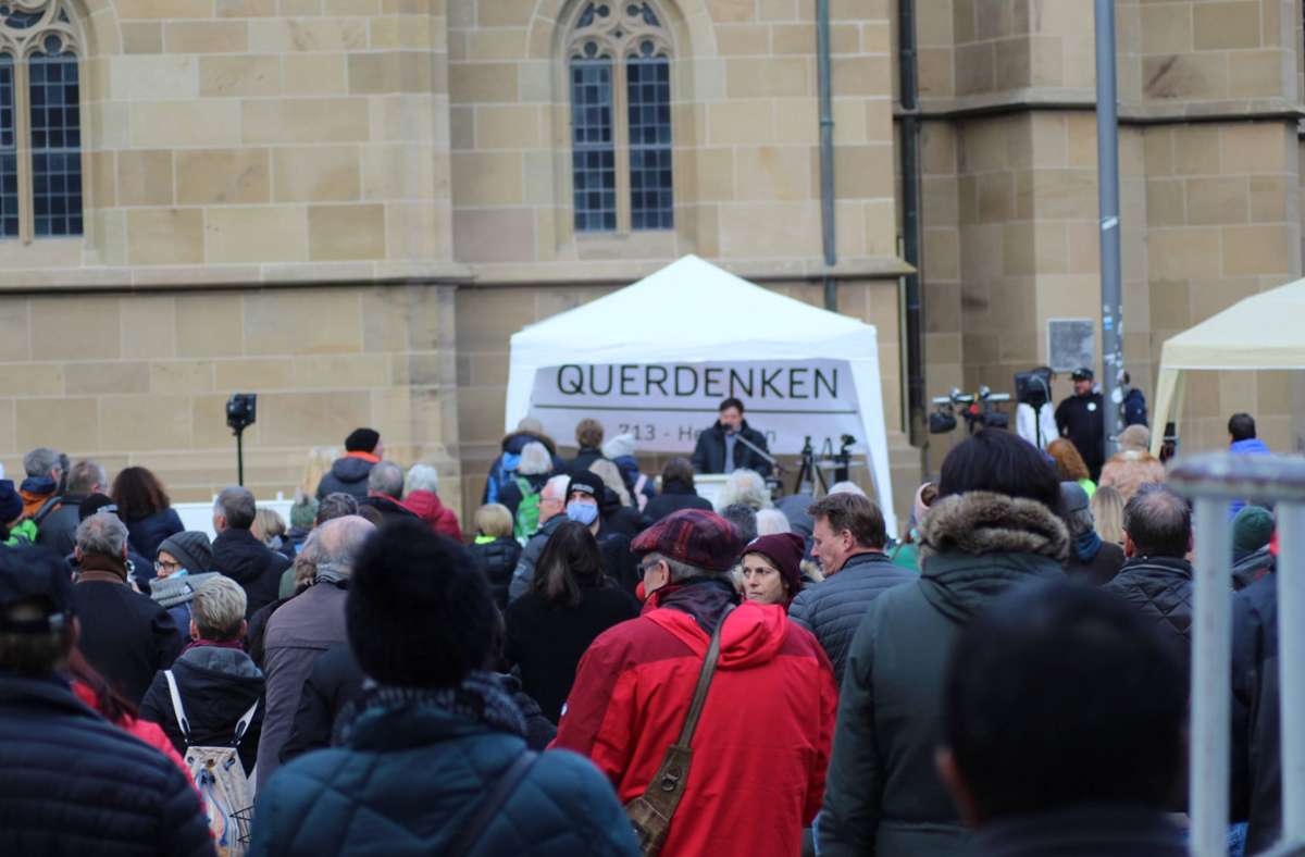 Nach Demo mit NPD-Ordner: Querdenker in Heilbronn geben sich distanziert