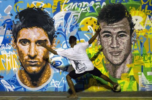 Messi und Neymar treffen im Finale der Copa America aufeinander. Foto: AFP/YASUYOSHI CHIBA
