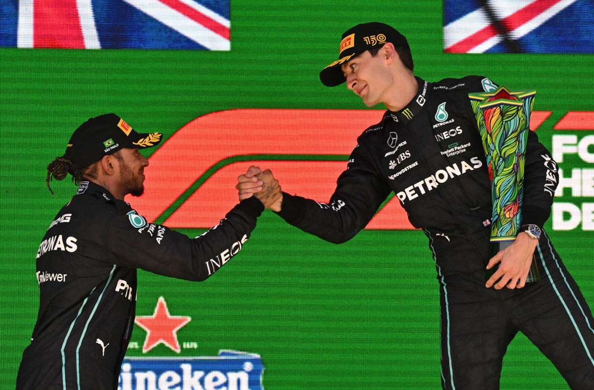 Formel 1 in São Paulo: „Glückwunsch an George“: Russell feiert den Premierensieg