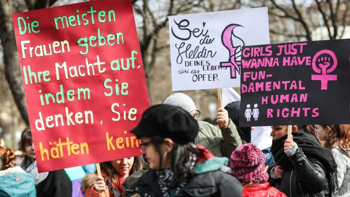 Generalstreik für die Rechte der Frau