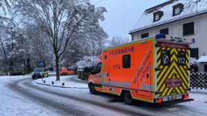 Stuttgart- Vaihingen: Zehnjährige Mädchen brechen in Eis ein