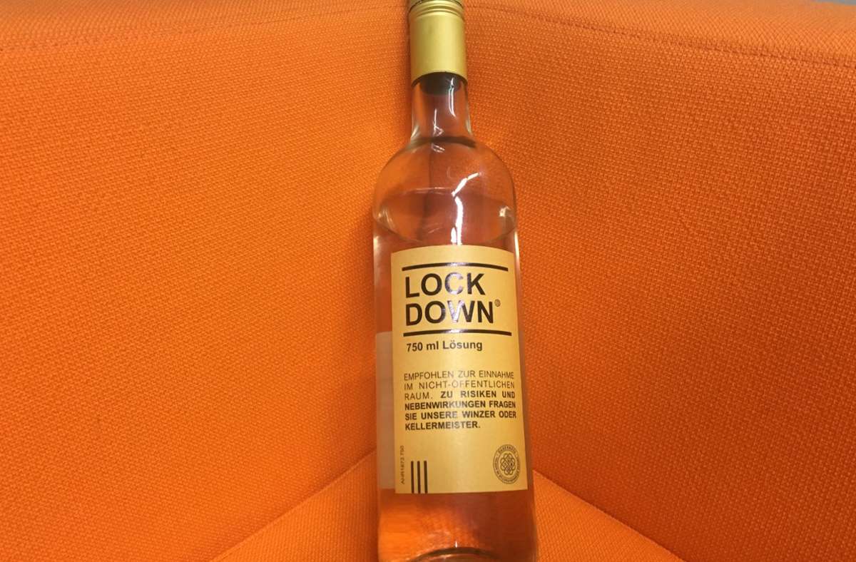 Das Stuttgarter Wein-Quartett: Der Lockdown aus der Flasche: #Fuck you Covid