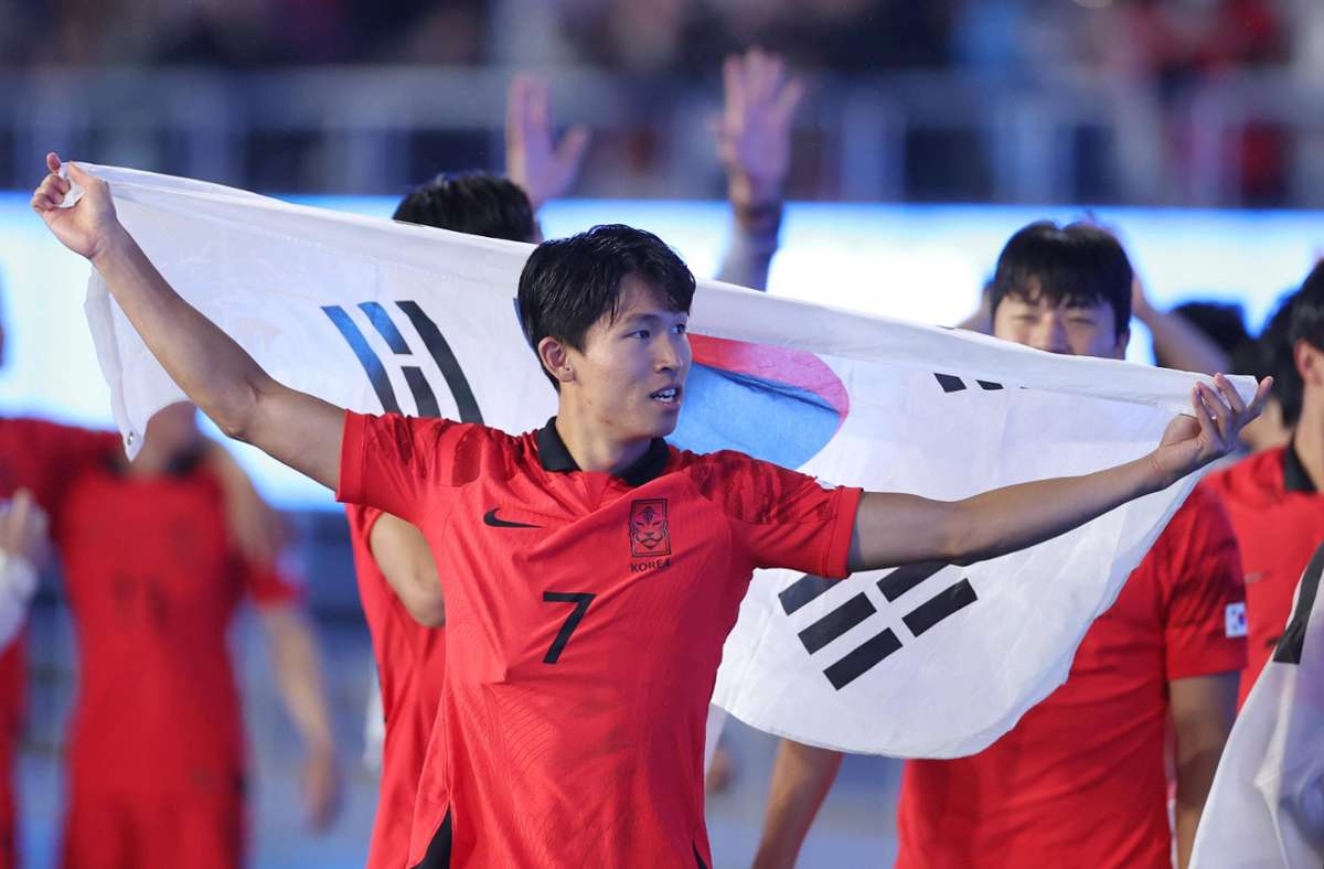 Woo-yeong Jeong hat mit Südkorea das Fußballturnier der Asienspiele gewonnen.