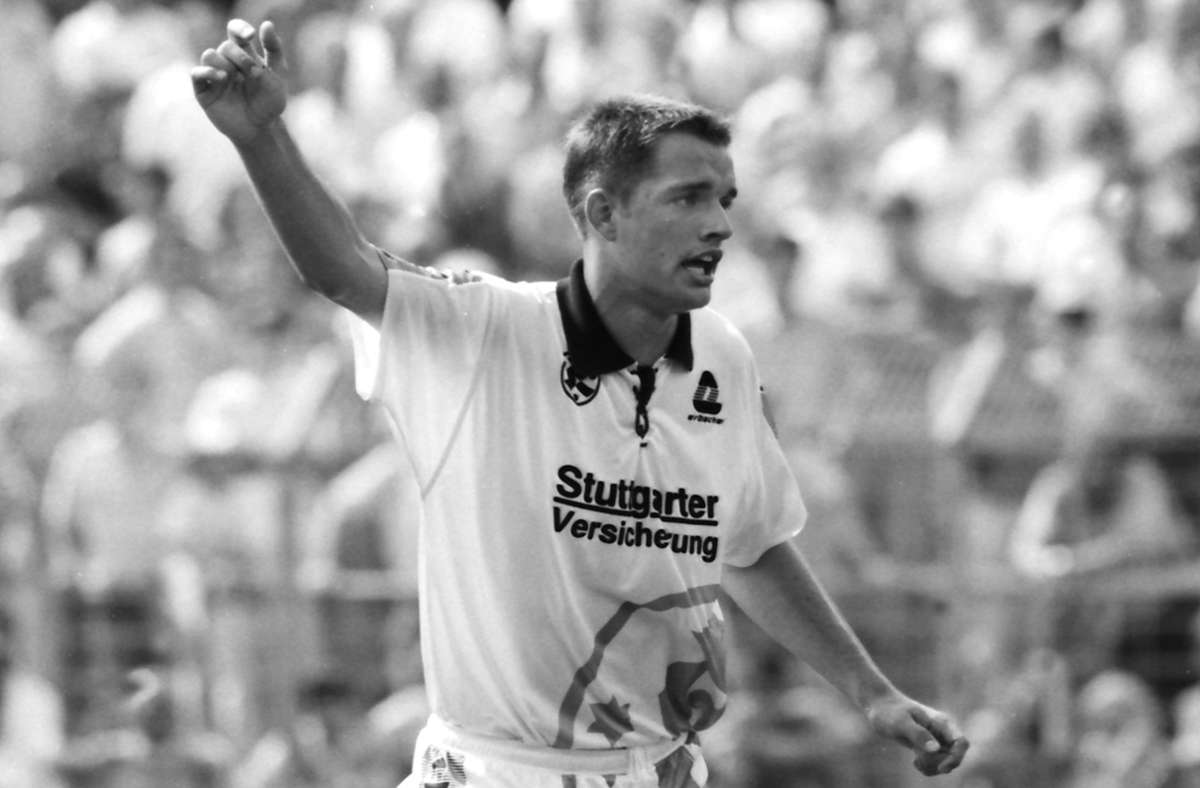 Thomas Tuchel als Profi der Stuttgarter Kickers zwischen 1992 und 1994 in der zweiten Liga.