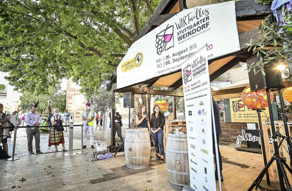 Laube in Corona-Zeiten: Das erste virtuelle Weindorf ist eröffnet