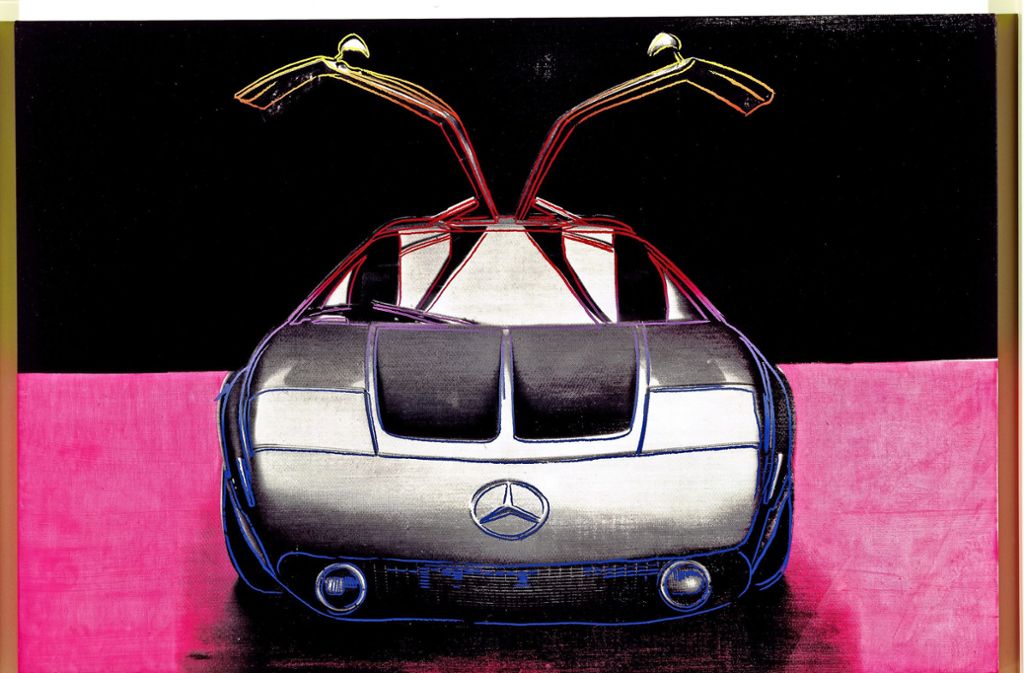 1986 für die  Serie „Cars“ von Daimler entstanden: Andy Warhol, Mercedes C111 (1970)