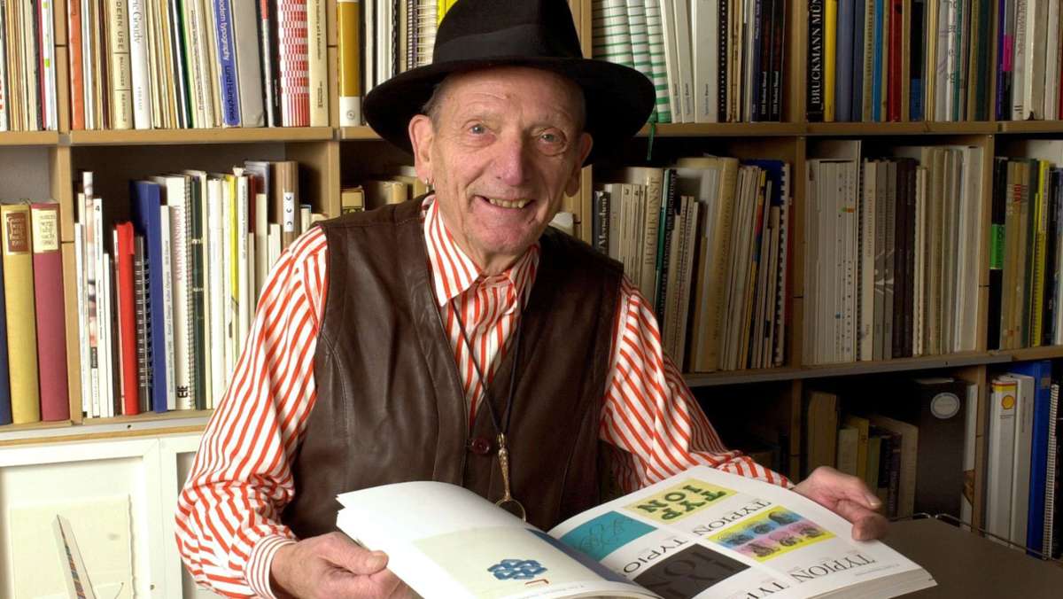 100. Geburtstag  des Stuttgarter Designers Kurt Weidemann: Ein Hoch auf den Mann mit Hut!