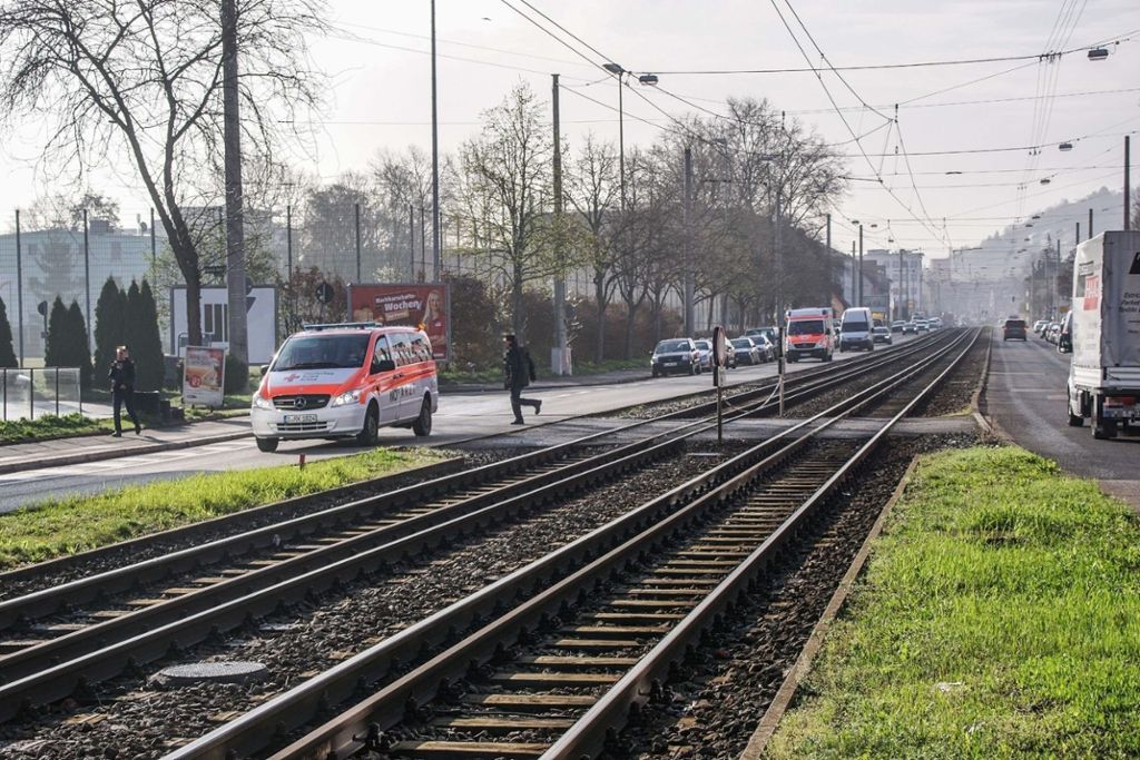 23.03.2017 Heute Morgen wurde ein Fußgänger in Wangen von einer Stadtbahn erfasst.